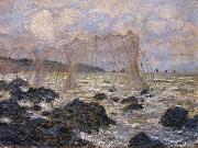 Claude Monet Fishing Nets at Pouruille painting